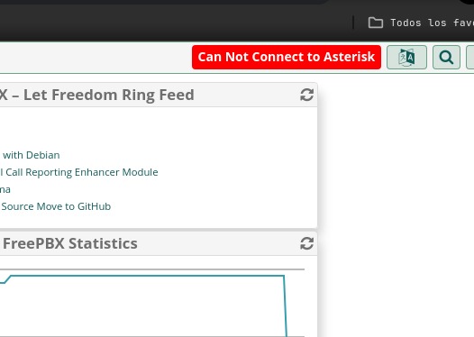 Error en panel web